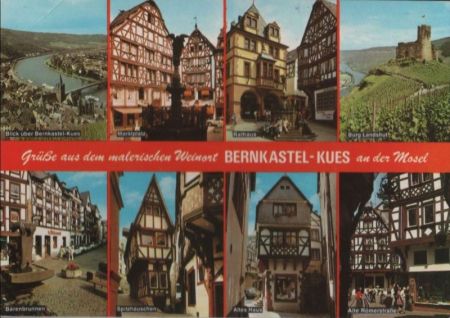 Bernkastel-Kues - u.a. Blick über den Ort - ca. 1985 Bernkastel-Kues - u.a. Blick über den Ort - ca. 1985