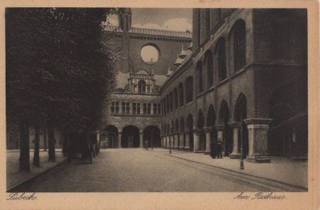 Lübeck - Am Rathaus - ca. 1940 Lübeck - Am Rathaus - ca. 1940