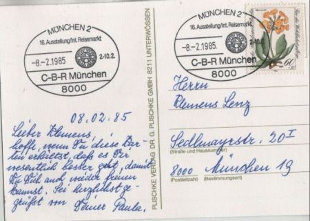 Sinnspruch Plischke Sonderstempel Sinnspruch Plischke Sonderstempel