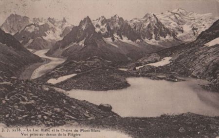Frankreich - Mont Blanc - et Lac Blanc - 1927 Frankreich - Mont Blanc - et Lac Blanc - 1927