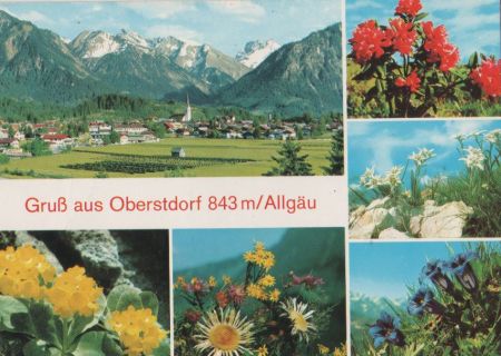 Oberstdorf - mit 6 Bildern - ca. 1980 Oberstdorf - mit 6 Bildern - ca. 1980