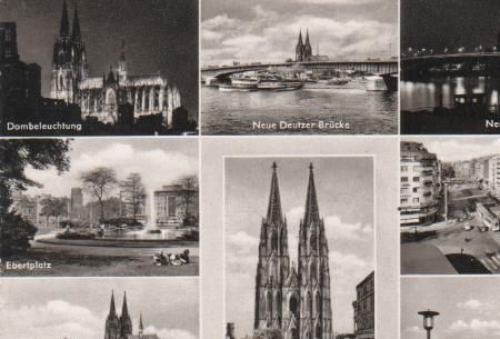 Köln - Dombeleuchtung, Neue Deutzer Brücke, Neue Brücke beleuchtet, Ebertplatz, Rheinufer, Dom Westseite, Köln - Dombeleuchtung, Neue Deutzer Brücke, Neue Brücke beleuchtet, Ebertplatz, Rheinufer, Dom Westseite,