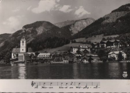 Österreich - St. Wolfgang - mit Schafberg - 1964 Österreich - St. Wolfgang - mit Schafberg - 1964