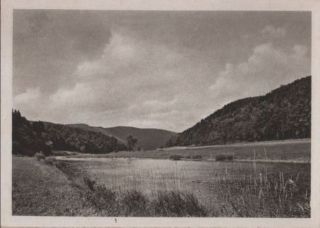 Flußlauf im Wiesental - ca. 1955 Flußlauf im Wiesental - ca. 1955