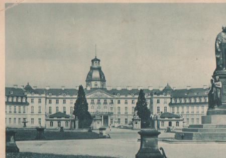 Karlsruhe - Schloßplatz - ca. 1955 Karlsruhe - Schloßplatz - ca. 1955