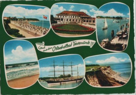 Lübeck-Travemünde - 6 Teilbilder - ca. 1970 Lübeck-Travemünde - 6 Teilbilder - ca. 1970