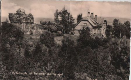 Zittauer Gebirge - Töpferbaude - 1959 Zittauer Gebirge - Töpferbaude - 1959