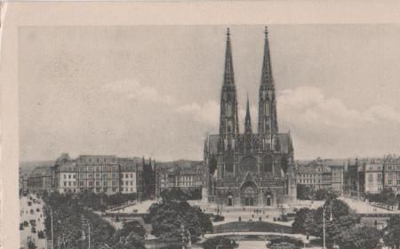 Österreich - Wien - Maximilianplatz mit Votivkirche - ca. 1935 Österreich - Wien - Maximilianplatz mit Votivkirche - ca. 1935