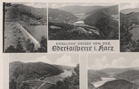 Braunlage - Odertalsperre im Harz - ca. 1955 Braunlage - Odertalsperre im Harz - ca. 1955