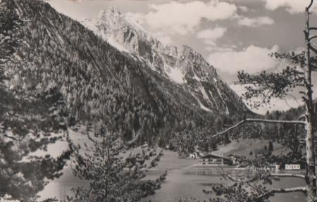 Mittenwald - Lautersee mit Wetterstein - 1955 Mittenwald - Lautersee mit Wetterstein - 1955