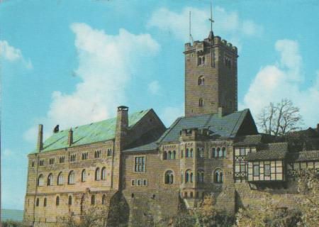 Eisenach - Wartburg von Südosten - 1977 Eisenach - Wartburg von Südosten - 1977