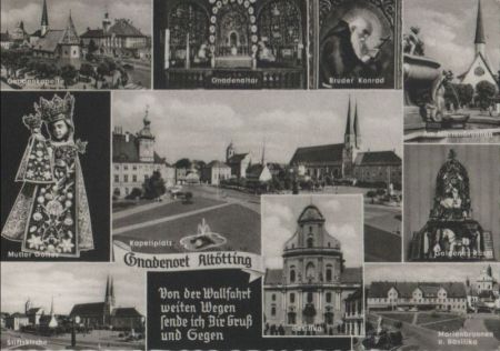 Altötting - u.a. Marienbrunnen - 1963 Altötting - u.a. Marienbrunnen - 1963