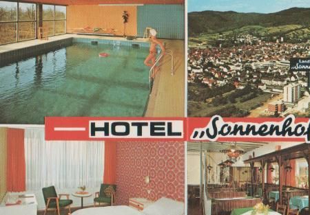 Leutershausen - Werbeklappkarte - rückseitig bedruckt - ca. 1975 Leutershausen - Werbeklappkarte - rückseitig bedruckt - ca. 1975