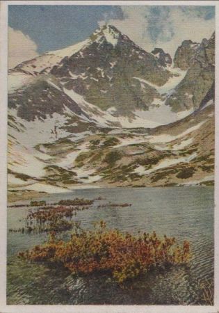 Slowakei - Lomnitzer Spitze - mit Steinbachsee - ca. 1950 Slowakei - Lomnitzer Spitze - mit Steinbachsee - ca. 1950