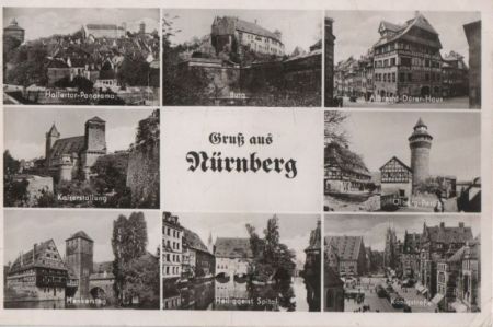 Nürnberg - u.a. Albrecht-Dürer-Haus - 1957 Nürnberg - u.a. Albrecht-Dürer-Haus - 1957