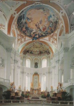 Neresheim - Abteikirche, Chorraum - ca. 1985 Neresheim - Abteikirche, Chorraum - ca. 1985