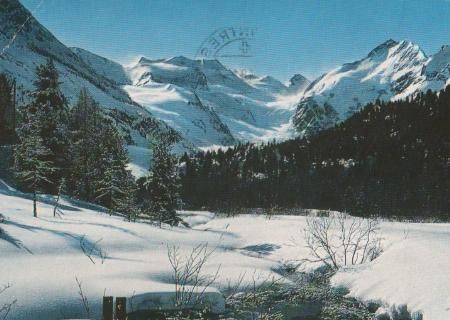 Schweiz - bei Morteratsch - Wintermorgen - 1981 Schweiz - bei Morteratsch - Wintermorgen - 1981