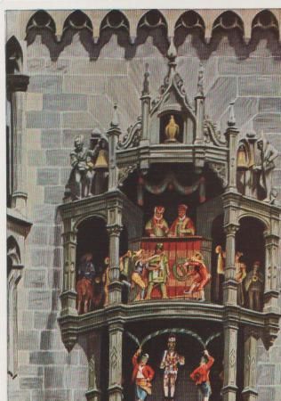 Das Glockenspiel am Rathausturm München - ca. 1975 Das Glockenspiel am Rathausturm München - ca. 1975