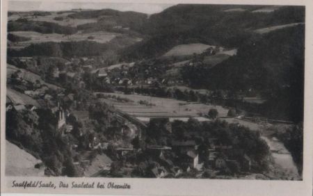 Saalfeld - Saaletal bei Obernitz - ca. 1950 Saalfeld - Saaletal bei Obernitz - ca. 1950