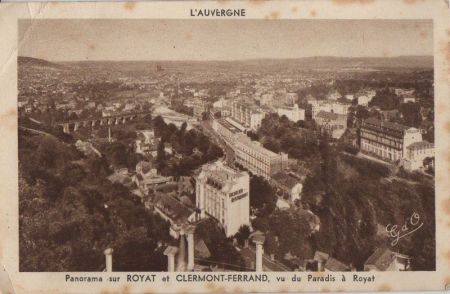 Frankreich - Clermont-Ferrand - Panorama sur Royat - ca. 1950 Frankreich - Clermont-Ferrand - Panorama sur Royat - ca. 1950