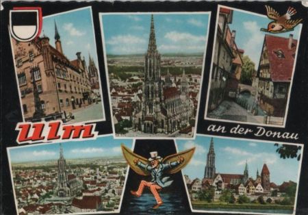 Ulm - 5 Teilbilder - 1963 Ulm - 5 Teilbilder - 1963