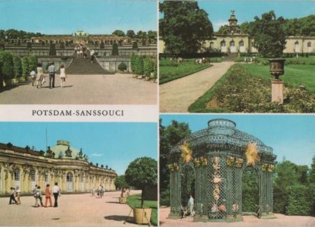 Potsdam, Sanssouci - mit 4 Bildern - 1976 Potsdam, Sanssouci - mit 4 Bildern - 1976