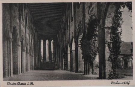 Chorin - Kloster, Kirchenschiff - ca. 1955 Chorin - Kloster, Kirchenschiff - ca. 1955