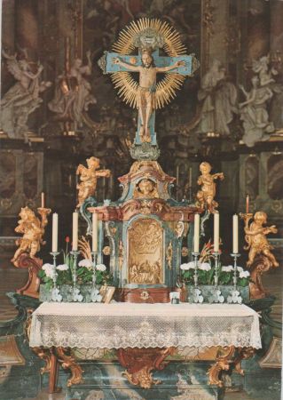 Ottobeuren - Romanisches Kreuz - 1977 Ottobeuren - Romanisches Kreuz - 1977