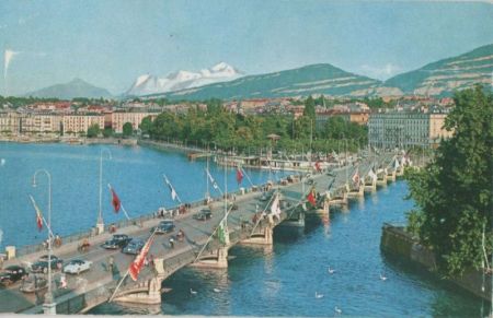 Genf / Genève - Schweiz - Le Pont du Mont-Blanc Genf / Genève - Schweiz - Le Pont du Mont-Blanc