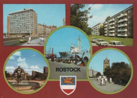 Rostock - u.a. Traditionsschiff Typ Frieden - ca. 1985 Rostock - u.a. Traditionsschiff Typ Frieden - ca. 1985