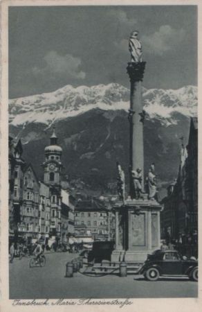Österreich - Innsbruck - Maria Theresienstraße - 1941 Österreich - Innsbruck - Maria Theresienstraße - 1941