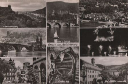 Heidelberg - u.a. Morgensonne - 1961 Heidelberg - u.a. Morgensonne - 1961