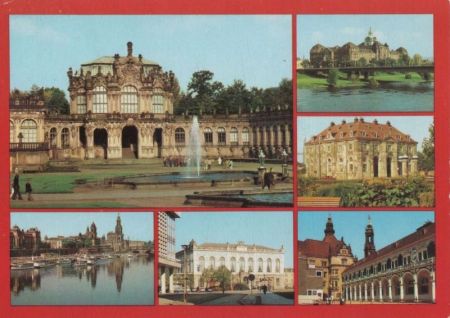 Dresden - u.a. Zwingerhof - 1989 Dresden - u.a. Zwingerhof - 1989