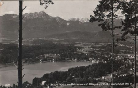Österreich - Velden - mit Mittagskogel - 1959 Österreich - Velden - mit Mittagskogel - 1959