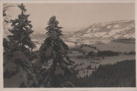 Rottach-Egern, Oberach - Blick von Wallbergrodelbahn - ca. 1930 Rottach-Egern, Oberach - Blick von Wallbergrodelbahn - ca. 1930