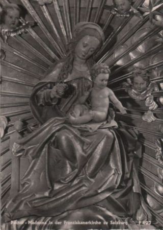 Österreich - Salzburg - Franziskanerkirche, Pacher-Madonna - 1953 Österreich - Salzburg - Franziskanerkirche, Pacher-Madonna - 1953