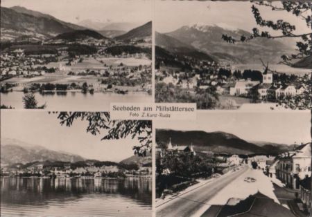 Österreich - Seeboden - 4 Teilbilder - 1966 Österreich - Seeboden - 4 Teilbilder - 1966