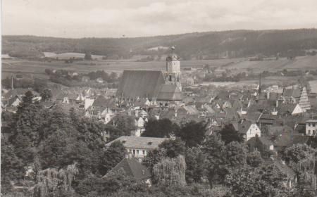 Neustadt Orla - Blick v. Centbaumweg - 1967 Neustadt Orla - Blick v. Centbaumweg - 1967