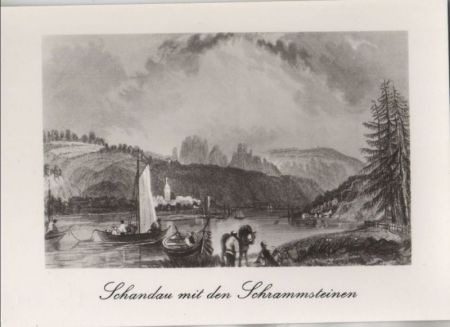 Bad Schandau - mit den Schrammsteinen - 1985 Bad Schandau - mit den Schrammsteinen - 1985