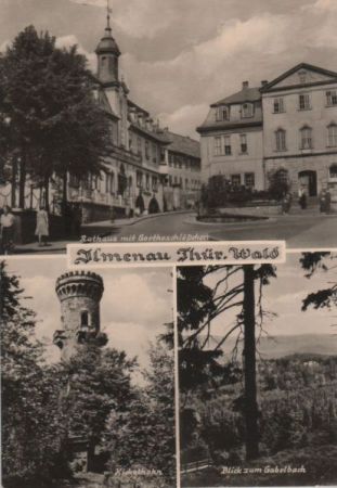 Ilmenau - u.a. Blick zum Gabelbach - 1974 Ilmenau - u.a. Blick zum Gabelbach - 1974