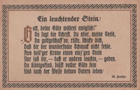 Ein leuchtender Stein - Gott Ein leuchtender Stein - Gott