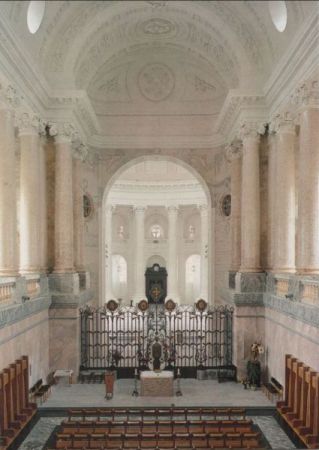 St. Blasien - Pfarrkirche, Rückblick durch den ehem. Mönchschor - ca. 1980 St. Blasien - Pfarrkirche, Rückblick durch den ehem. Mönchschor - ca. 1980
