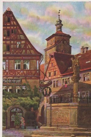 Rothenburg - Kapellenbrunnen - ca. 1935 Rothenburg - Kapellenbrunnen - ca. 1935