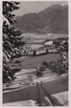 Oberammergau - Teilansicht gegen Laber - 1954 Oberammergau - Teilansicht gegen Laber - 1954