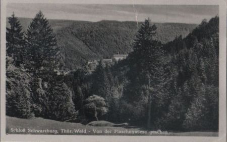 Schwarzburg - Schloß von Flaschenwiese - 1954 Schwarzburg - Schloß von Flaschenwiese - 1954
