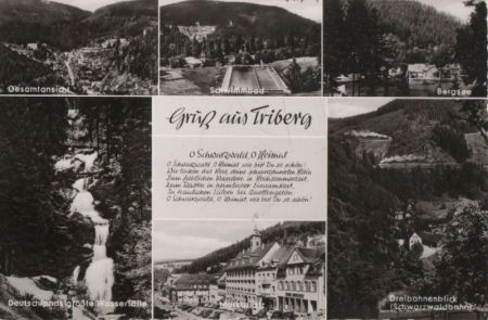 Triberg - u.a. Dreibahnenblick - ca. 1960 Triberg - u.a. Dreibahnenblick - ca. 1960