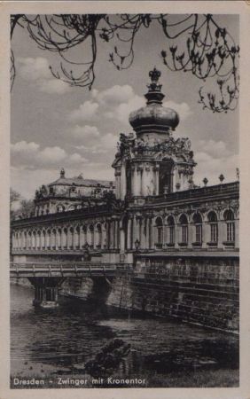 Dresden - Zwinger mit Kronentor - 1954 Dresden - Zwinger mit Kronentor - 1954