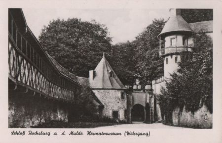 Lunzenau-Rochsburg - Schloß, Wehrgang - 1982 Lunzenau-Rochsburg - Schloß, Wehrgang - 1982