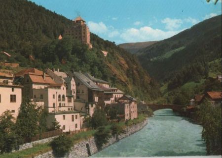 Österreich - Landeck - Innpartie mit Gerberbrücke - 1972 Österreich - Landeck - Innpartie mit Gerberbrücke - 1972