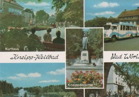 Bad Wörishofen - Kurhaus, Kurpark, Hauptstraße, Kneippstraße, Kneippdenkmal - 1984 Bad Wörishofen - Kurhaus, Kurpark, Hauptstraße, Kneippstraße, Kneippdenkmal - 1984